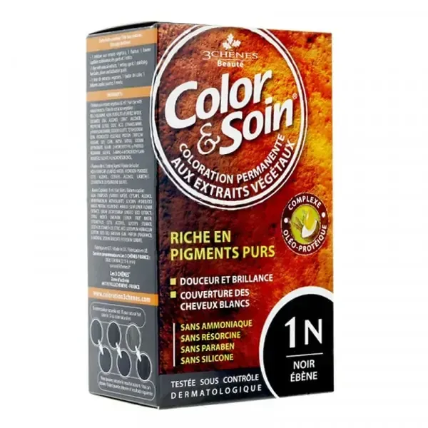 3 CHENES COLOR & SOIN COLORATION NOIR EBENE 1N