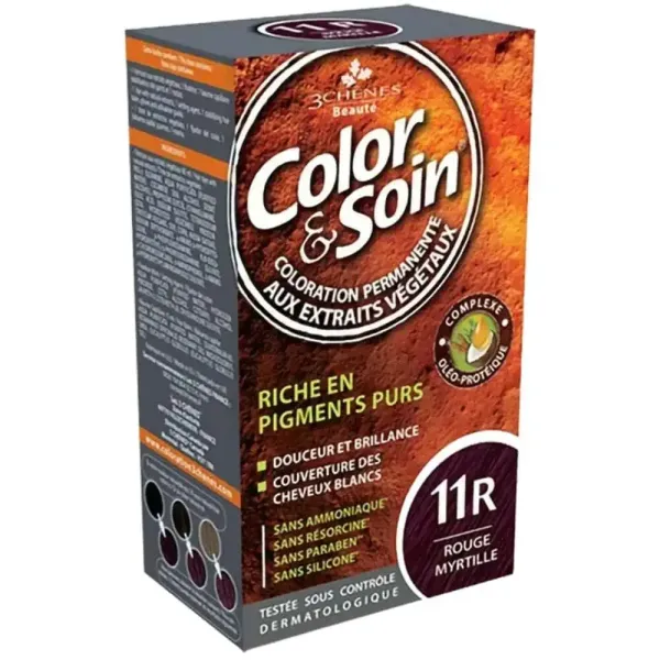 3 CHENES COLOR & SOIN COLORATION ROUGE MYRTILLE 11R