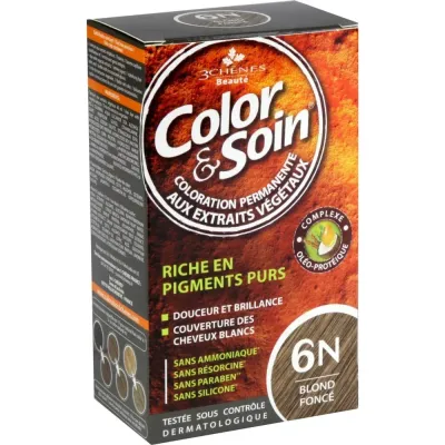 3 CHENES COLOR & SOIN COLORATION BLOND FONCE 6N