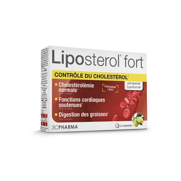 3 CHENES LIPOSTEROL FORT 30 COMPRIMES