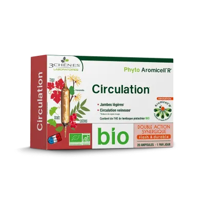 3 CHENES PHYTO AROMICELLR CIRCULATION 20 AMPOULES