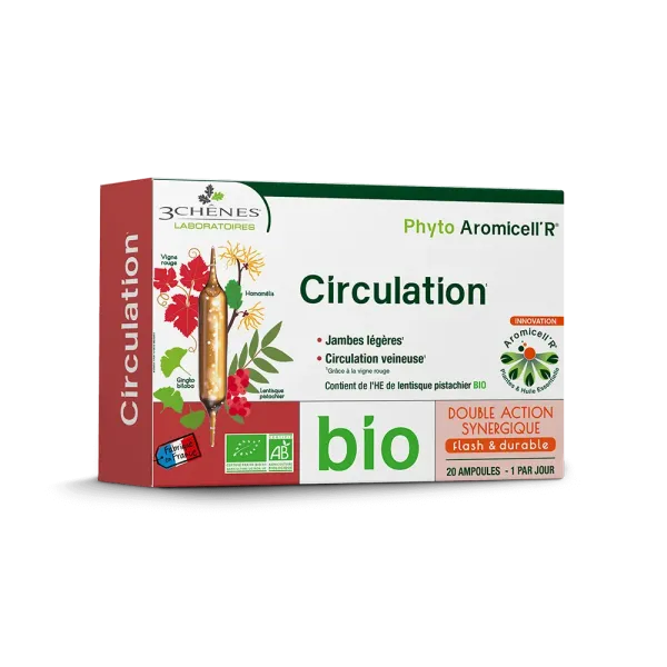 3 CHENES PHYTO AROMICELLR CIRCULATION 20 AMPOULES