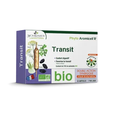 3 CHENES PHYTO AROMICELLR TRANSIT 20 AMPOULES