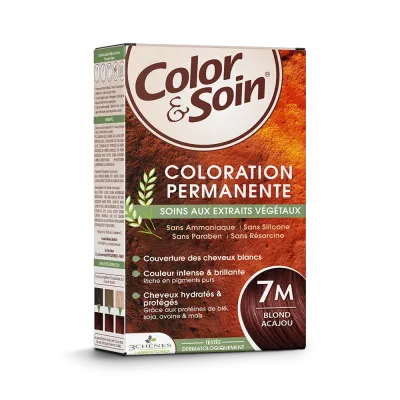 3 CHENES COLOR & SOIN COLORATION BLOND ACAJOU 7M
