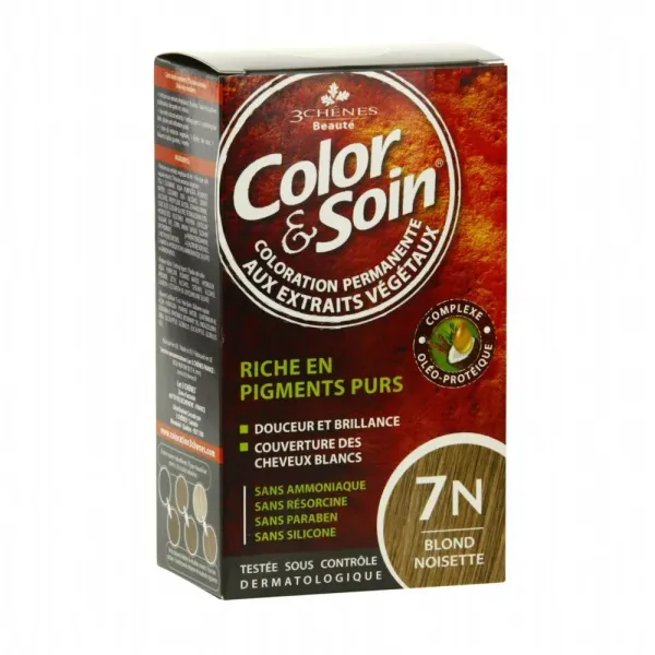 3 CHENES COLOR & SOIN COLORATION BLOND NOISETTE 7N