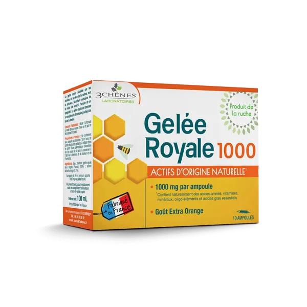3 CHENES GELEE ROYALE 1000 REGENERANT ET REVITALISANT 10 AMPOULES