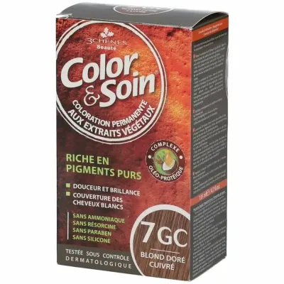 3 CHENES COLOR & SOIN COLORATION BLOND DORE 7G