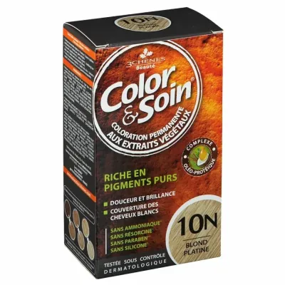3 CHENES COLOR & SOIN COLORATION BLOND PLATINE 10N