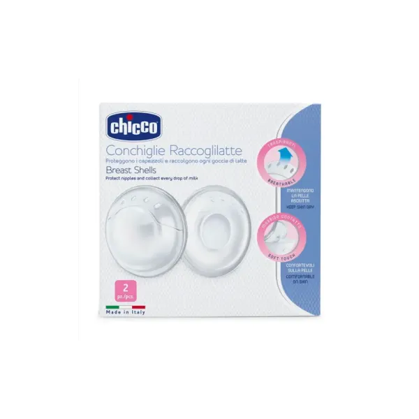 CHICCO COQUILLES RECUEIL LAIT POUR SEINS CREVASSES