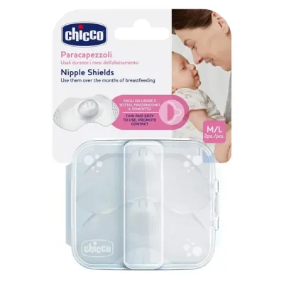 CHICCO 2 BOUTS DE SEINS EN SILICONE M/L