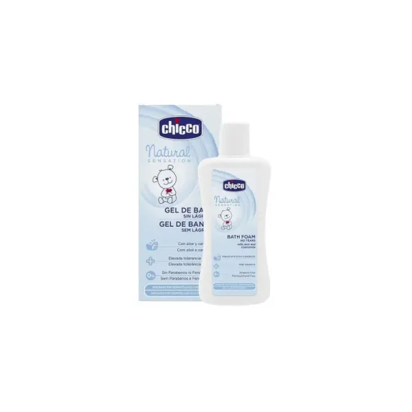 CHICCO NATURAL SENSATION GEL DOUCHE ET SHAMPOOING SANS LARMES 0M+ 200ML