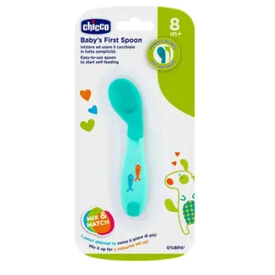 CHICCO CUILLERE SILICONE 8M+