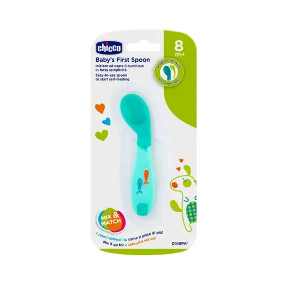 CHICCO CUILLERE SILICONE 8M+
