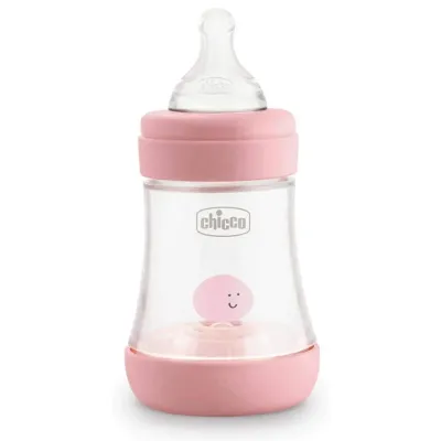 CHICCO PERFECT-5 SILICONE ROSE BOTTLE 150ML