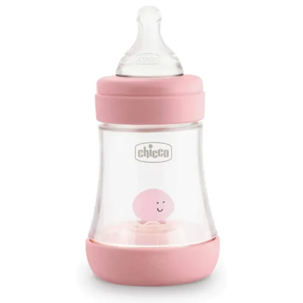 CHICCO PERFECT-5 SILICONE ROSE BOTTLE 150ML