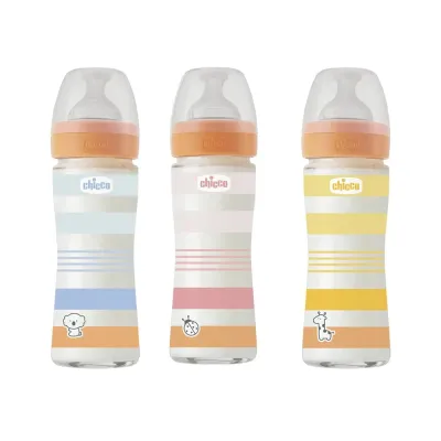 CHICCO BIBERON EN PLASTIQUE 4M+ 240ML