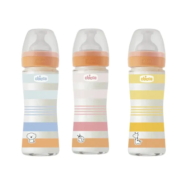 CHICCO BIBERON EN PLASTIQUE 4M+ 240ML