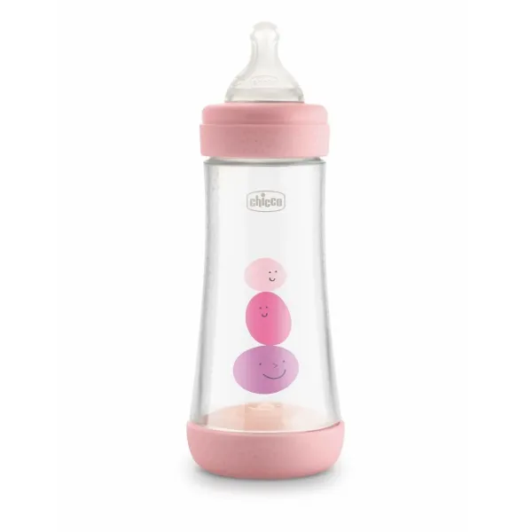 CHICCO PERFECT-5 SILICONE BOTTLE 300ML 4M+