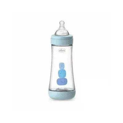 CHICCO PERFECT-5 SILICONE BOTTLE 300ML 4M+