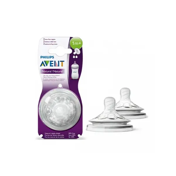 AVENT TETINE NATURAL 2 PIECES 1M+ REF SCF042/27