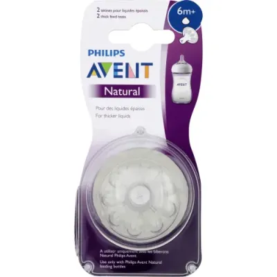 AVENT 2 TETINES NATURAL 6M+ SCF046/27