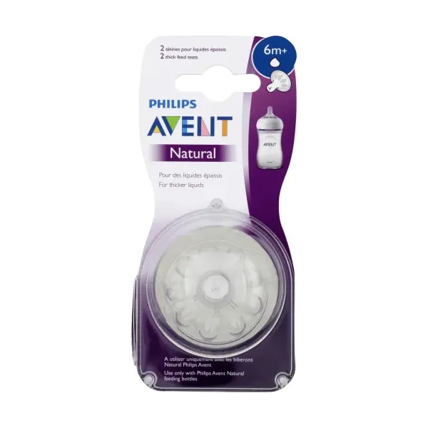 AVENT 2 TETINES NATURAL 6M+ SCF046/27