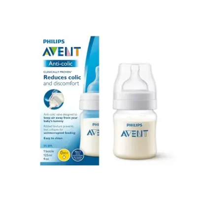 AVENT BIBERON ANTI COLIC NATURAL 0M+125ML