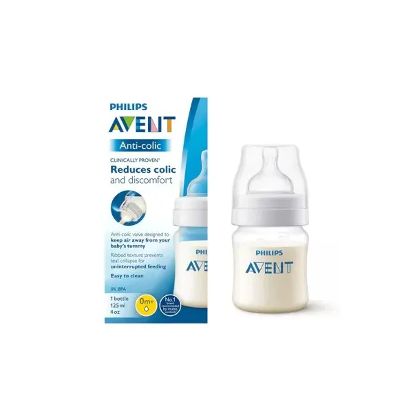 AVENT BIBERON ANTI COLIC NATURAL 0M+125ML