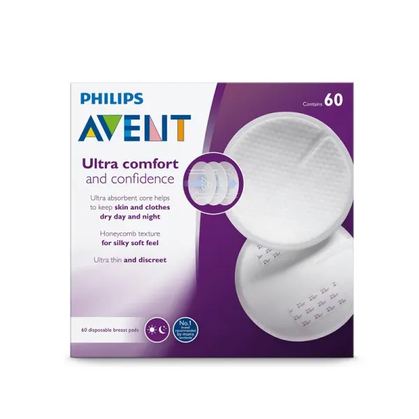 AVENT COUSSINETS D'ALLAITEMENT BOITE DE 60 JOUR ET NUIT