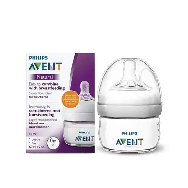 AVENT BIBERON NATURAL 0M+ 60ML