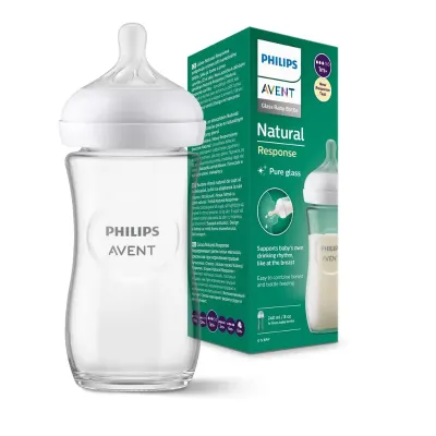 AVENT BIBERON NATURAL RESPONSE EN VERRE 240ML SCY933/01