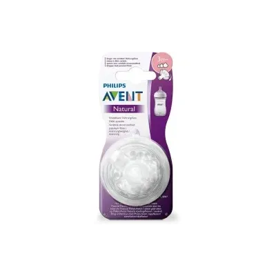 AVENT 2 TETINES NATURAL 3M+ SCF045/27