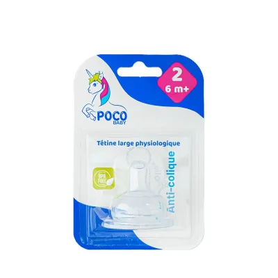 POCO BABY TETINE LARGE PHYSIOLOGIQUE 2EME AGE