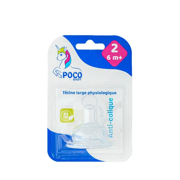 POCO BABY TETINE LARGE PHYSIOLOGIQUE 2EME AGE