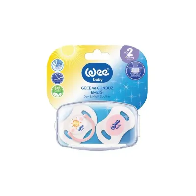 WEE BABY 2 SUCETTES ORTHODONTIC 6-18M 166