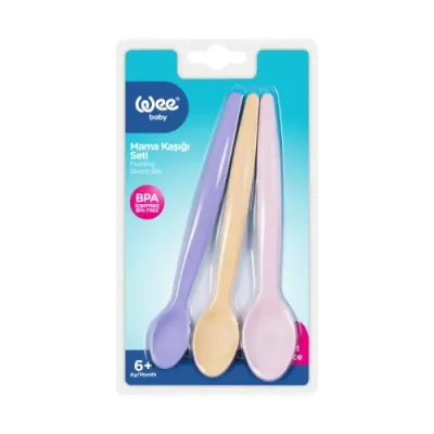 WEE BABY SET DE 3 CUILLÈRES EN PLASTIQUE