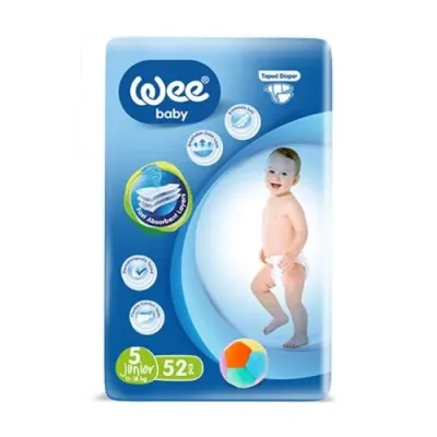 WEE BABY COUCHE TAILLE 5 JUNIOR 11-18KG 52 PIECES