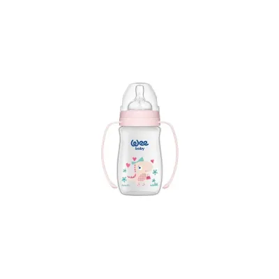 WEE BABY BIBERON CLASSIC PLUS COL LARGE PP AVEC POIGNEE 0-6M 250ML