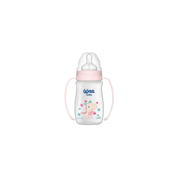 WEE BABY BIBERON CLASSIC PLUS COL LARGE PP AVEC POIGNEE 0-6M 250ML