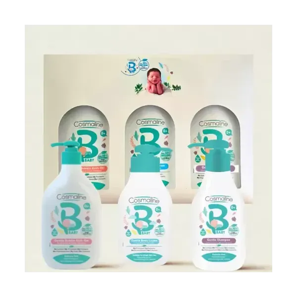 COSMALINE BEBE SOIN QUOTIDIEN (BODY LOTION+BUBBLE BATH GEL+GENTLE SHAMPO)