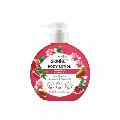 COSMALINE SKINNET LAIT CORPS GRENADINE ECLATANTE ET HUILE D'AMANDE 400ML