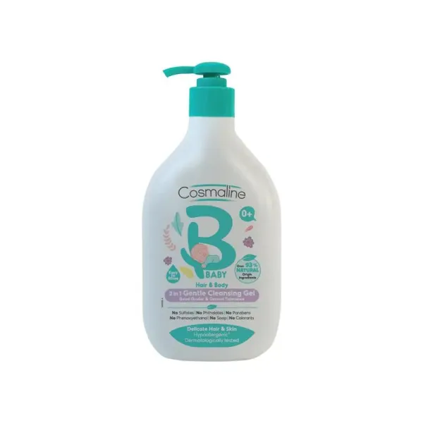 COSMALINE BEBE GEL NETTOYANT 2EN1 CHEVEUX ET CORPS 500ML
