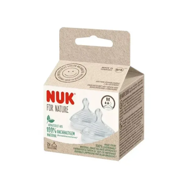 NUK 2 TETINES NATURE SENS TAILLE M