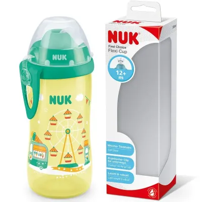 NUK FLEXI CUP AVEC PAILLE 12M+ 300ML