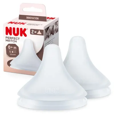 NUK TÈTINE PERFECT MATCH EN SILICONE SOUPLE 2 PIÈCES