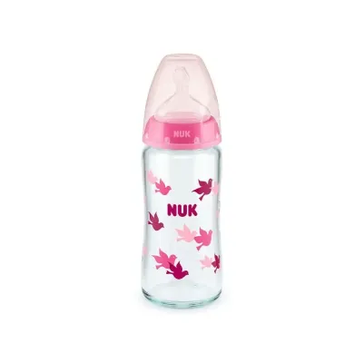 NUK BIBERON EN VERRE FIRST CHOICE 0-6 MOIS 240ML