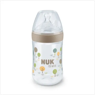 NUK BIBERON PLASTIQUE NATURE SENSE "M" 0M+ 260ML