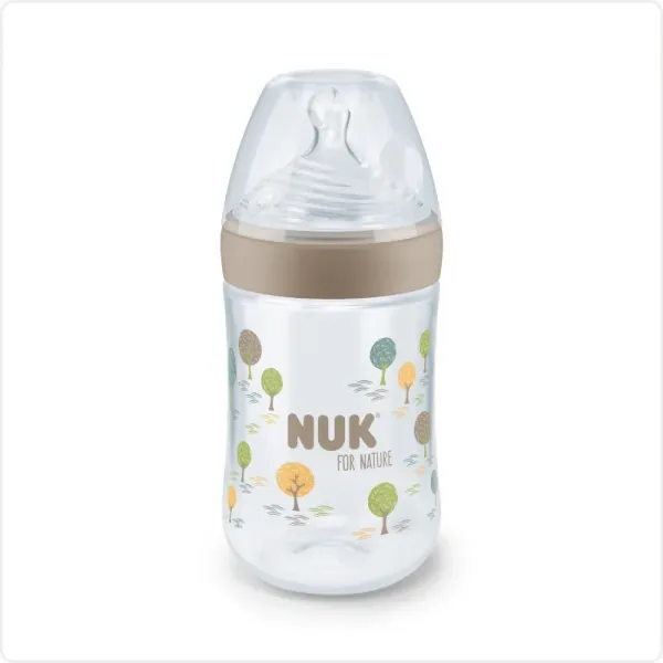 NUK BIBERON PLASTIQUE NATURE SENSE "M" 0M+ 260ML
