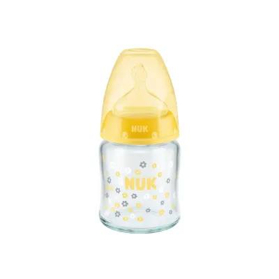 NUK BIBERON EN VERRE LARGE FIRST CHOICE 0-6M 120 ML