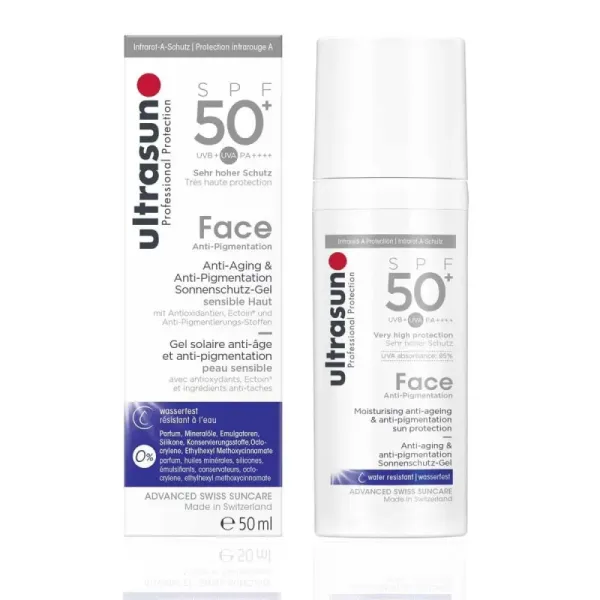 ULTRASUN FACE ANTI AGEING & ANTI PIGMENTATION SPF50+ 50ML